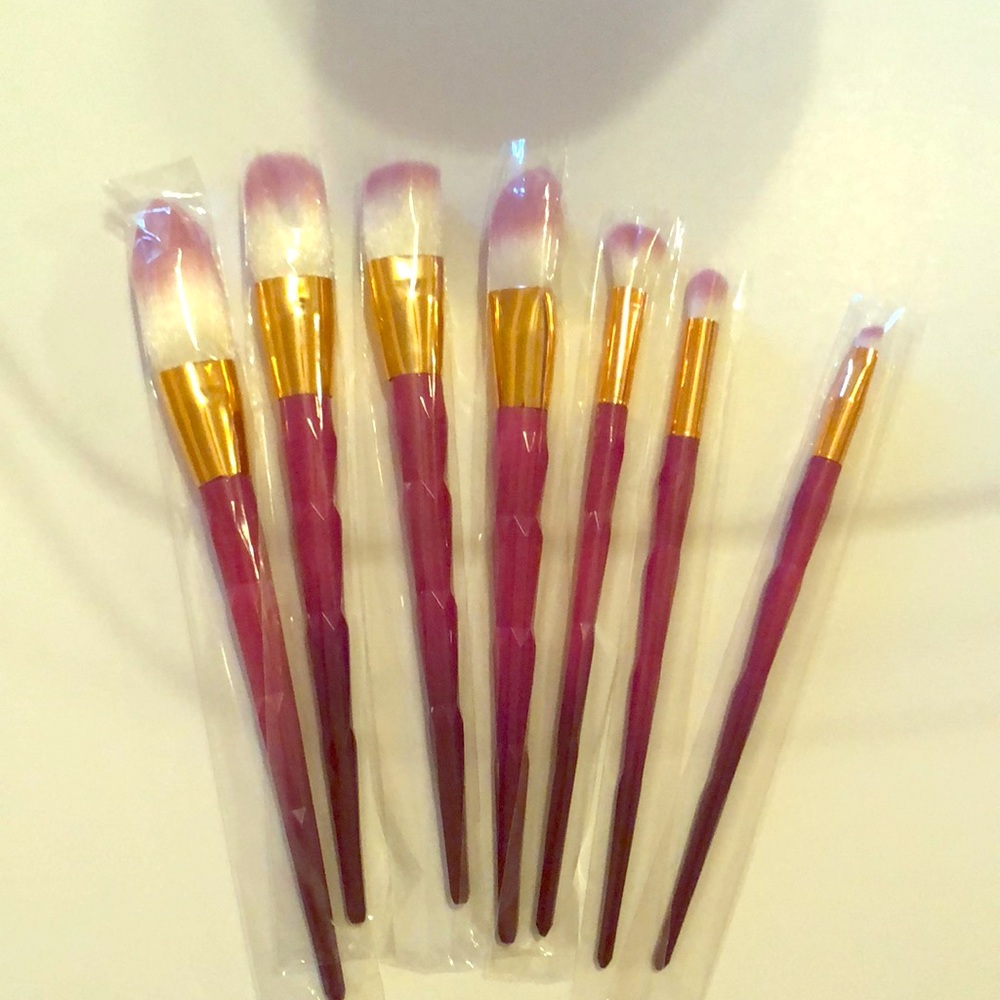 Makeup Brush Set pink/black